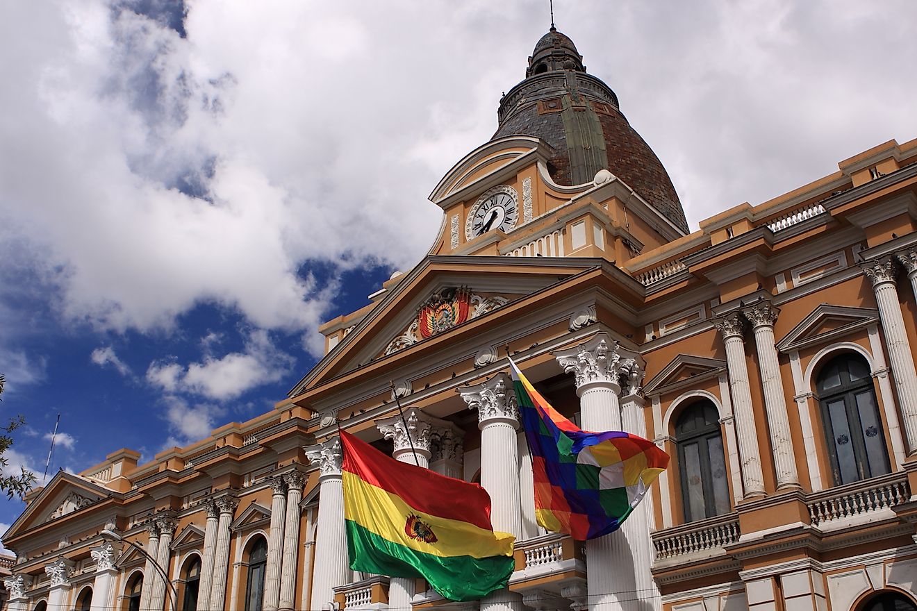 The Congress Building in Bolivia.