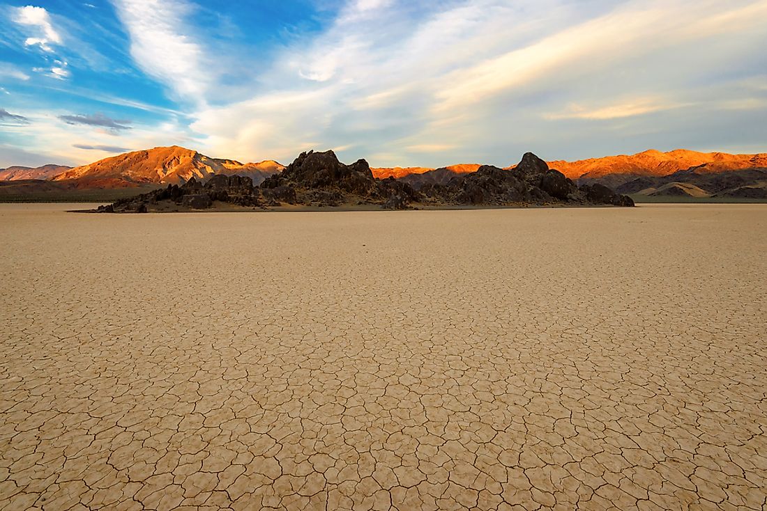 Death Valley, California, the site of the world's hottest temperature ever recorded. 