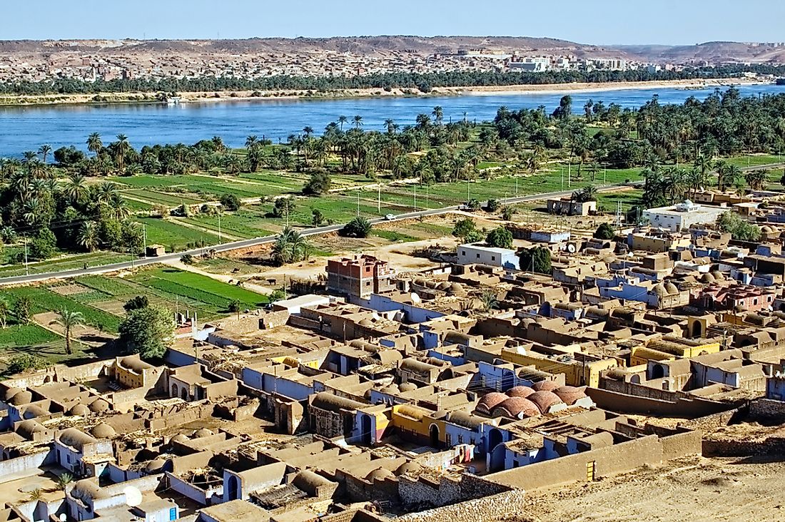 Many Nubians continue to live in villages along the river Nile.