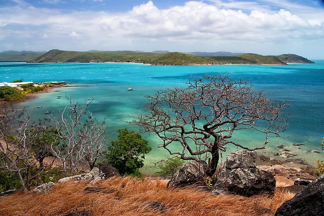The Torres Strait off the coast of Queensland, Australia.