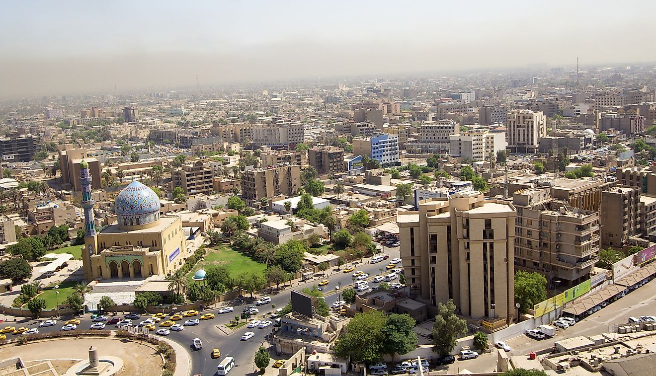 Aerial photo of the city of Baghdad, Iraq. Image credit: rasoulali/Shutterstock.com