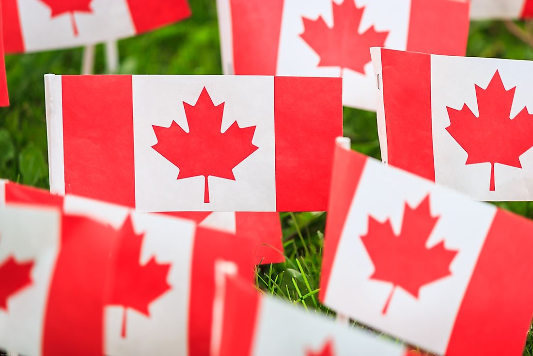 The Canadian flag is the most distinctive symbol of Canada. 