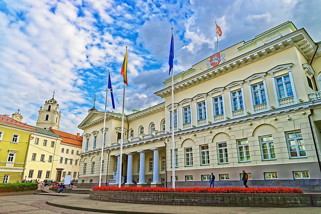 The presidential palace, Vilnius. 