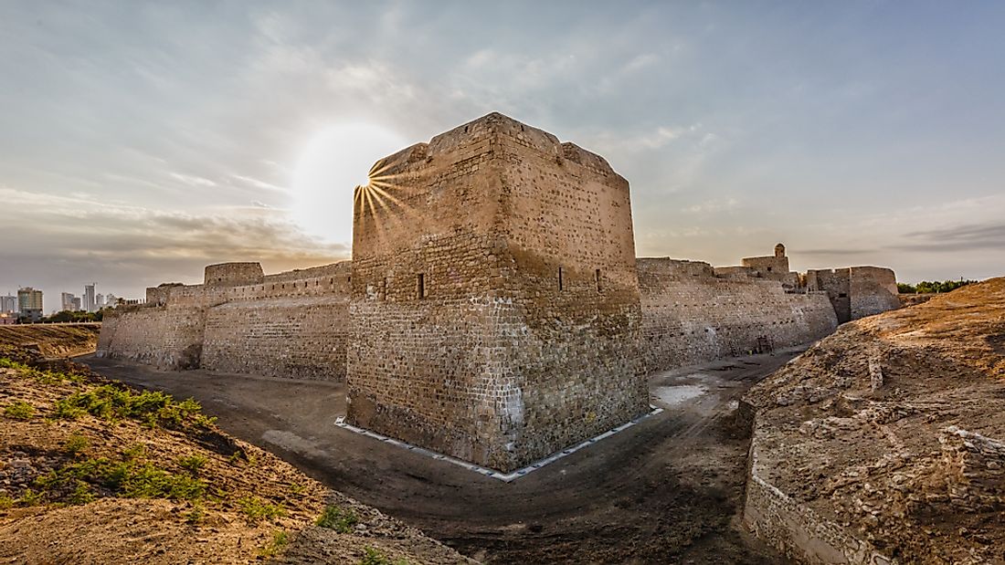 The historic Qal’at al-Bahrain or the Bahrain Fort, a UNESCO World Heritage Site in Bahrain.