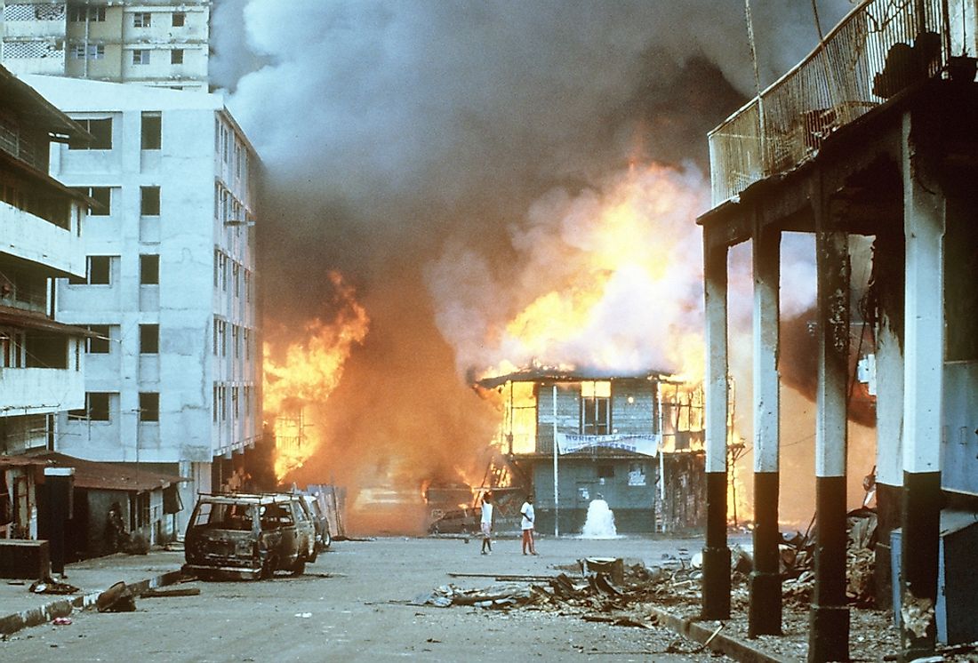 Urban combat in Panama, 1989. 
