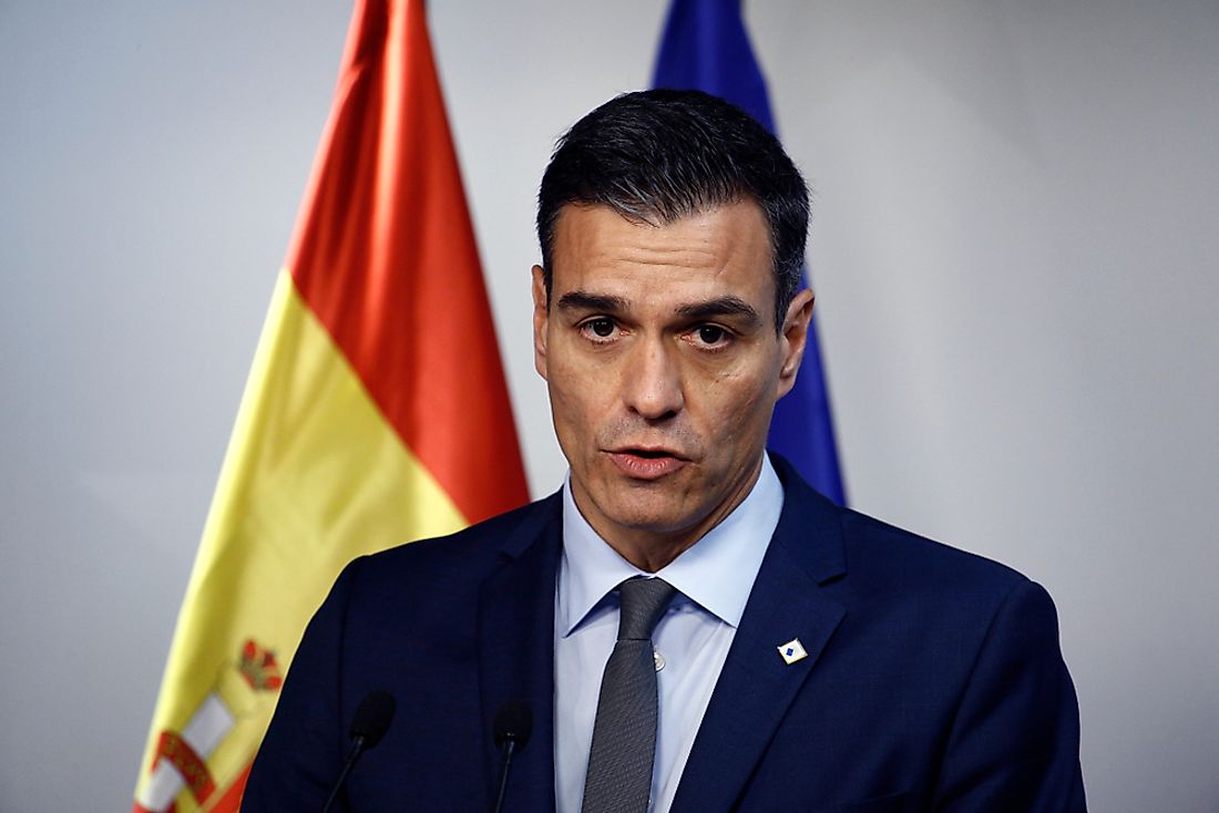 Pedro Sánchez, the prime minister of Spain. Editorial credit: Alexandros Michailidis / Shutterstock.com.