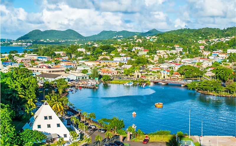 Spectacular natural scenery is the most important natural resource of Saint Lucia.