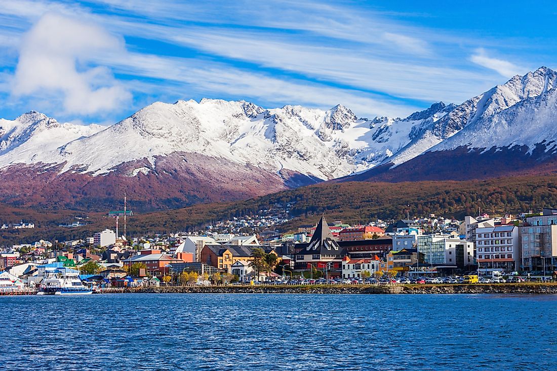 Ushuaia, Argentina is sometimes considered the southernmost city of the world. 