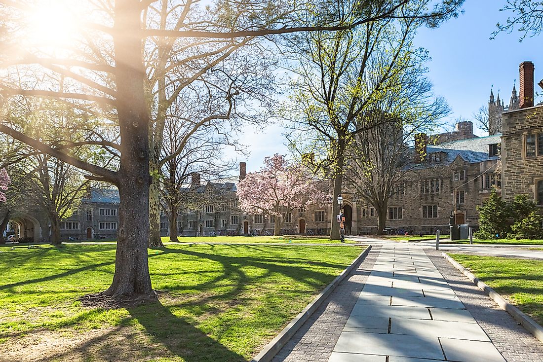 The campus of Princeton University. 