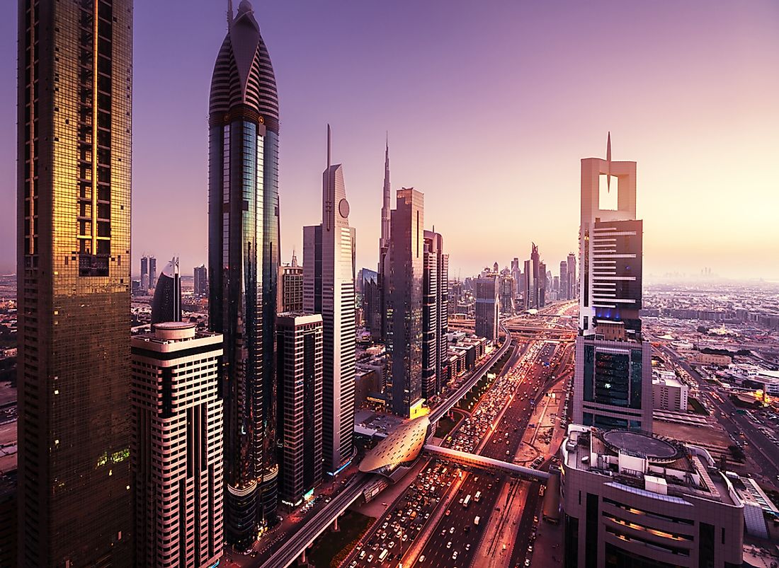 Dubai is an emirate within the country of the United Arab Emirates. 