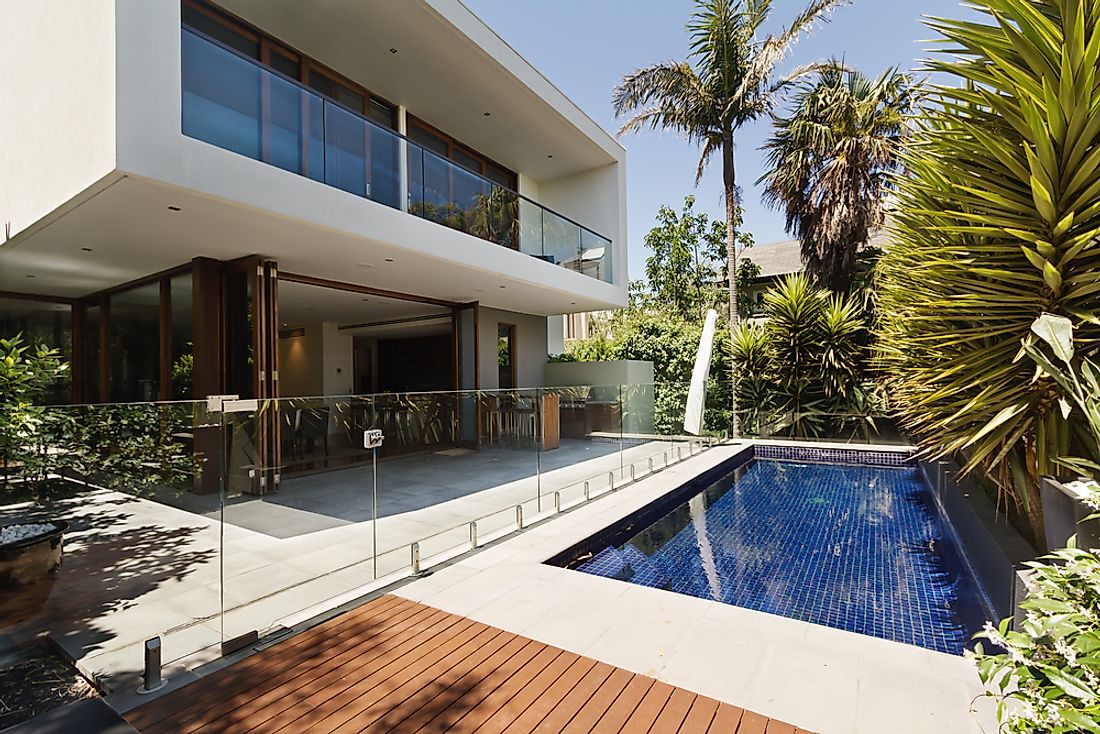 A contemporary luxury home in Melbourne, Australia. Melbourne is one of the world's costliest cities for purchasing luxury homes.