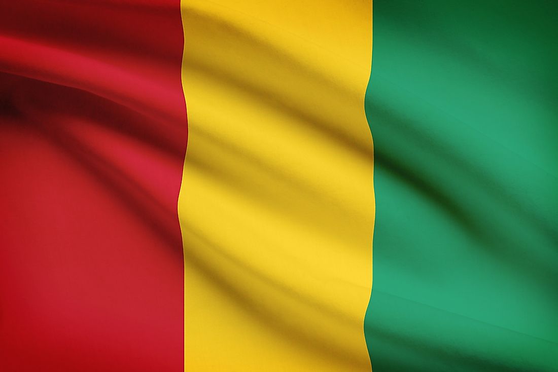 The flag of Guinea.