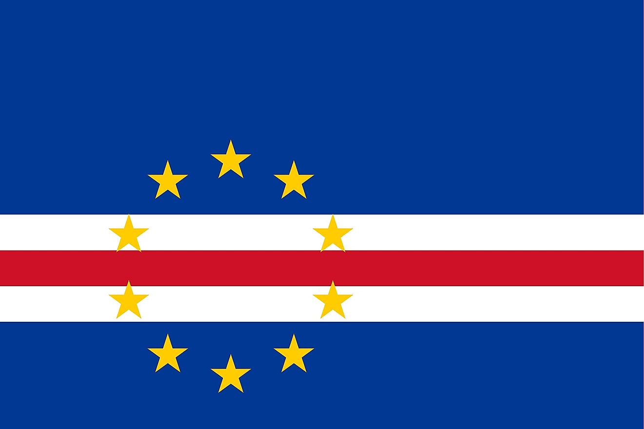 The official flag of Cabo Verde. 