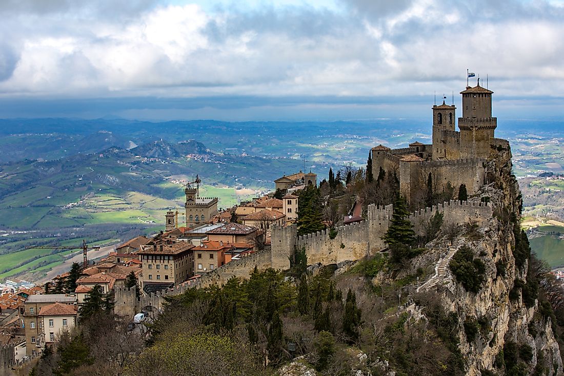 A view of San Marino. 