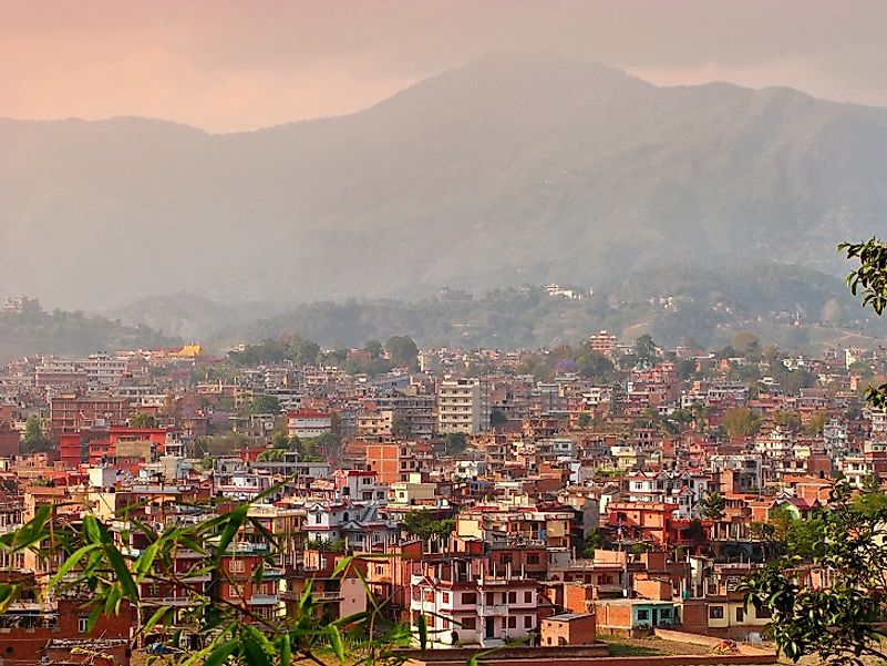 Kathmandu, the capital and largest city in Nepal.