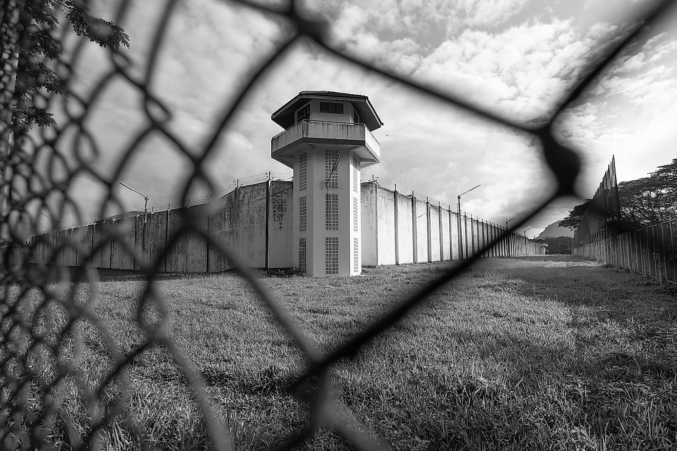 The United States has well over 2 million prisoners and China comes in second with 1.5 million, but China's incarceration rate is only 118 per 100,0000 people. Image credit: MemoryMan/Shutterstock