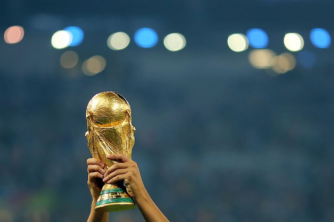Teams compete every 4 years to win the FIFA World Cup Trophy. Editorial credit: AGIF / Shutterstock.com