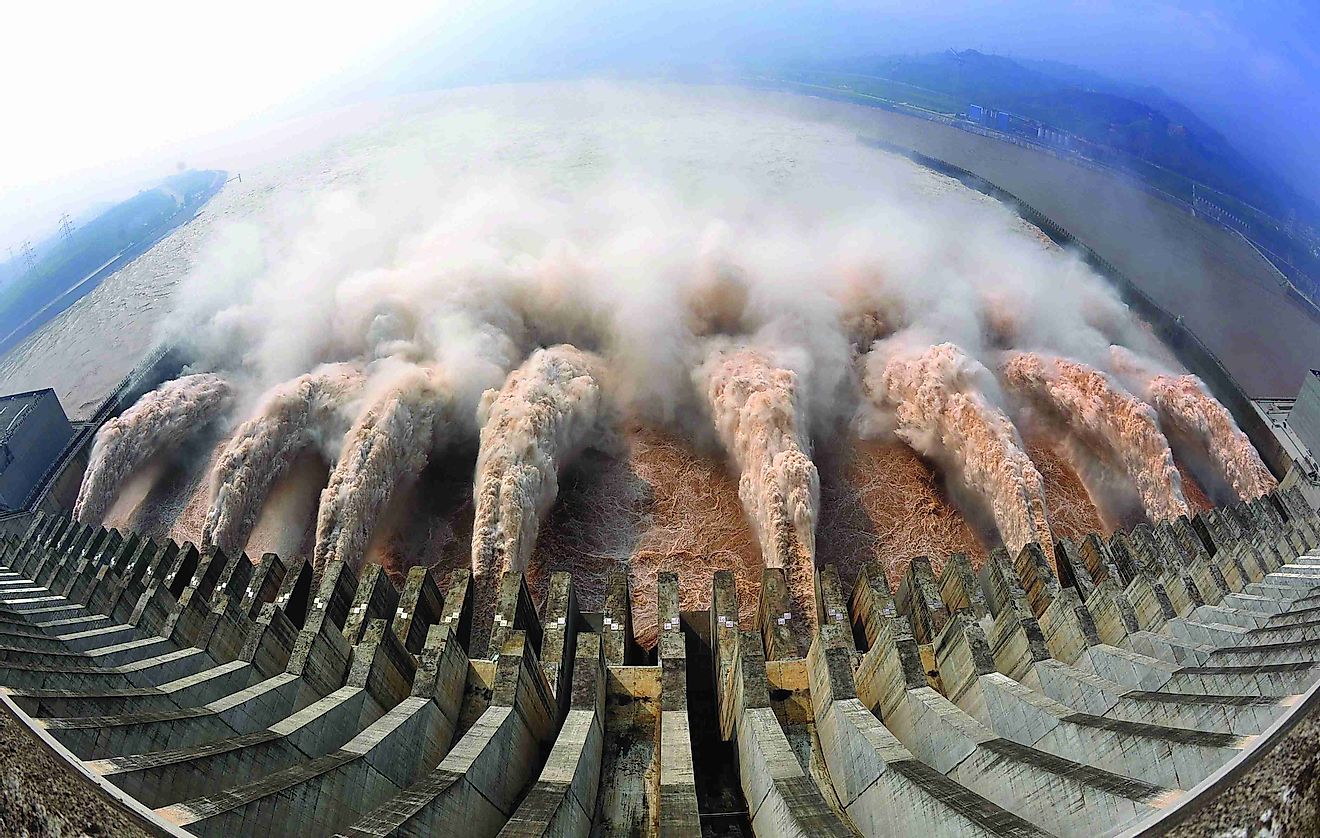 Three Gorges Dam​ in China.