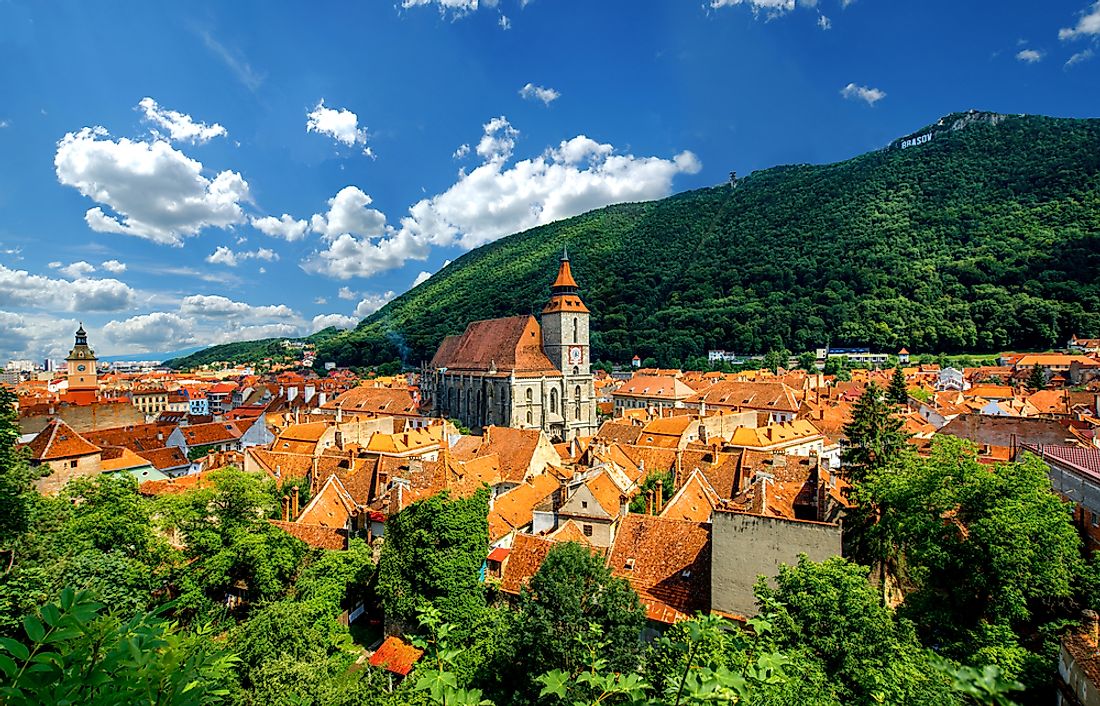 A view of Brașov, Romania. 