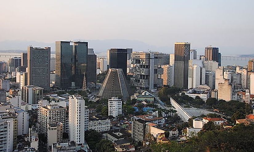 Central business district of Rio de Janeiro.