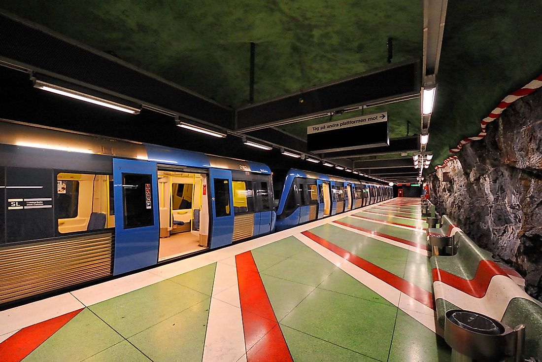 The unique metro system of Stockholm, Sweden, is one of the world's most expensive for passengers.
