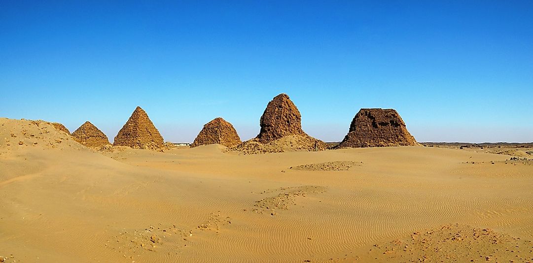 Nuri pyramids at Napata in Sudan.