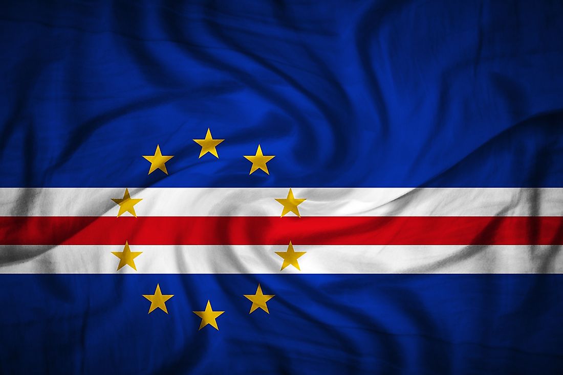 The official flag of Cape Verde. 