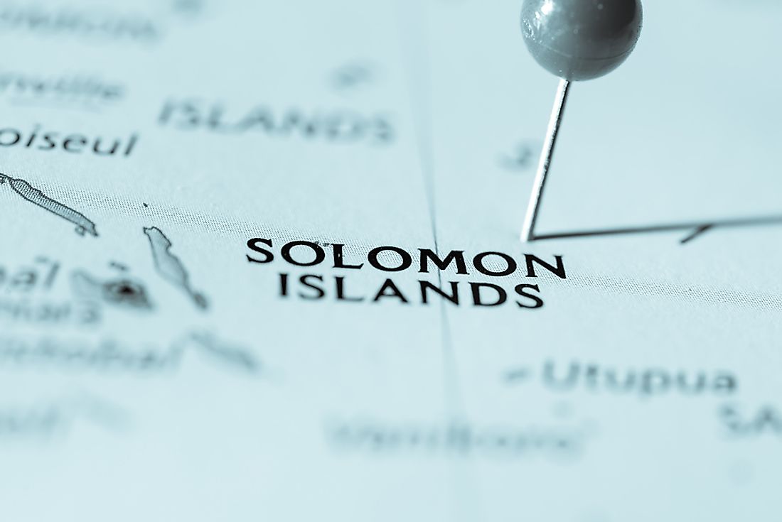 English is the official language of the Solomon Islands, located in the southwestern region of the Pacific Ocean.