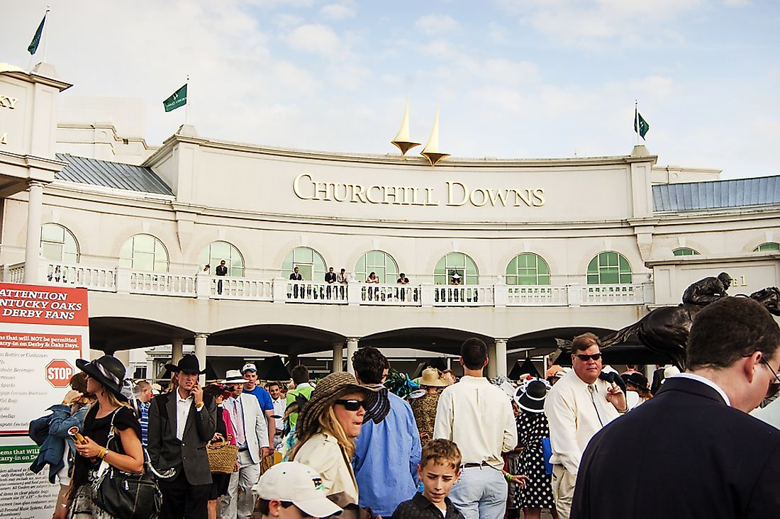 People are the Kentucky Derby. Editorial credit: jessica.kirsh / Shutterstock.com. 