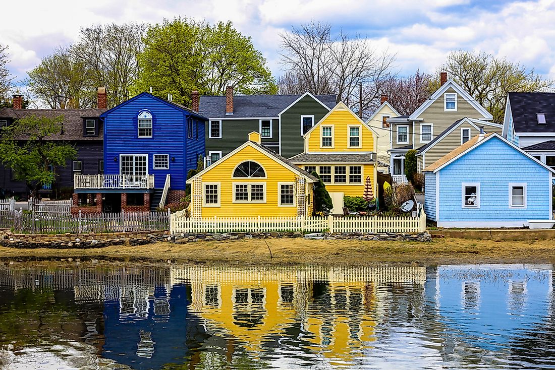 Houses in Portsmouth, New Hampshire. New Hampshire ranks highly in terms of opportunity. 