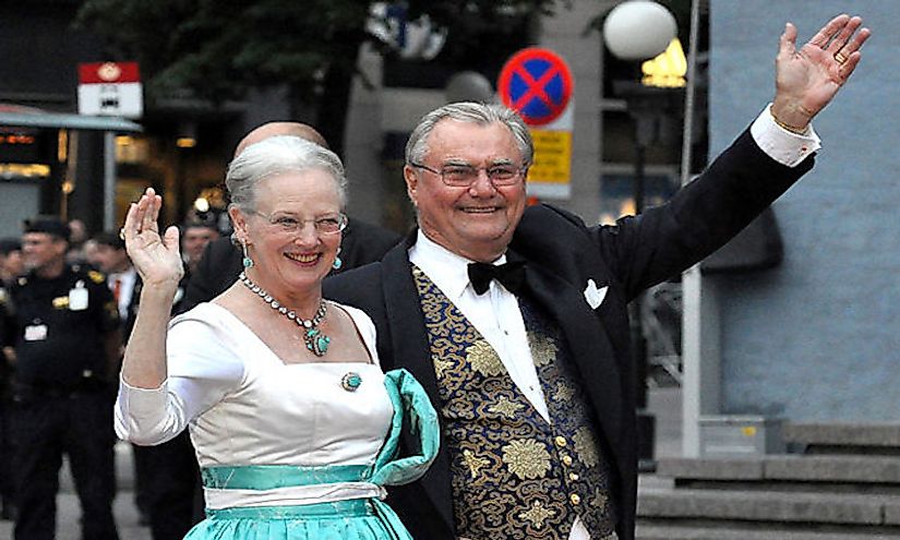 Queen Margrethe II and her consort, Prince Henrik, in 2010.