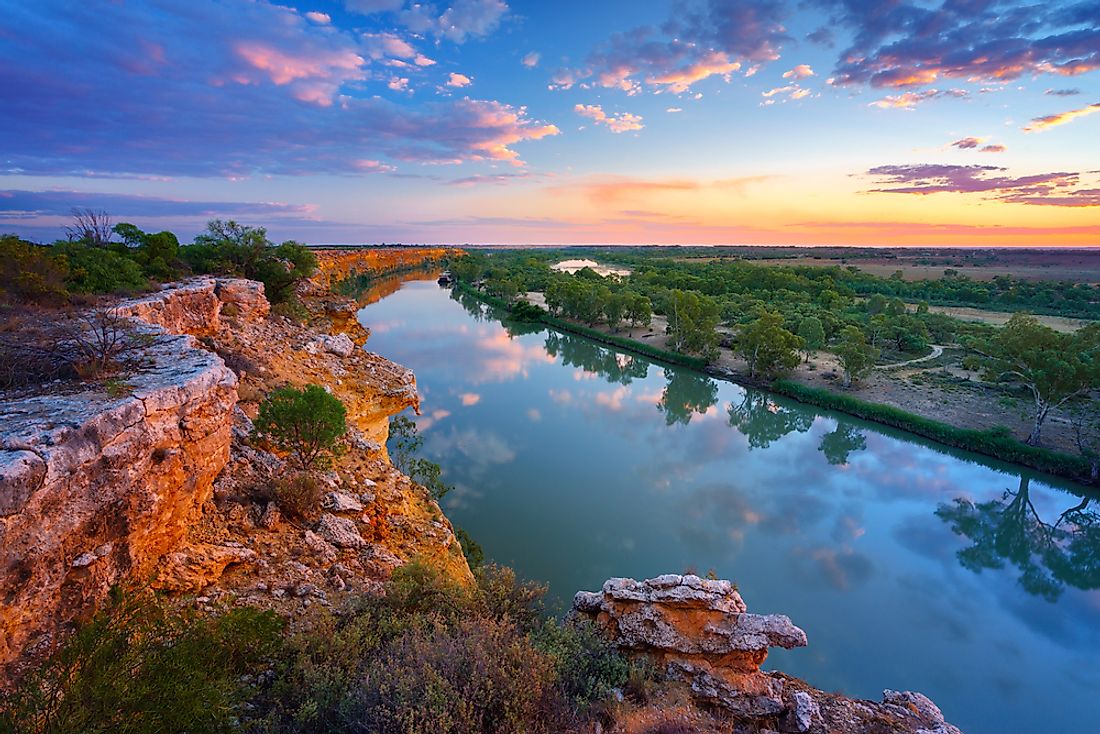 The Murray River in Australia. 