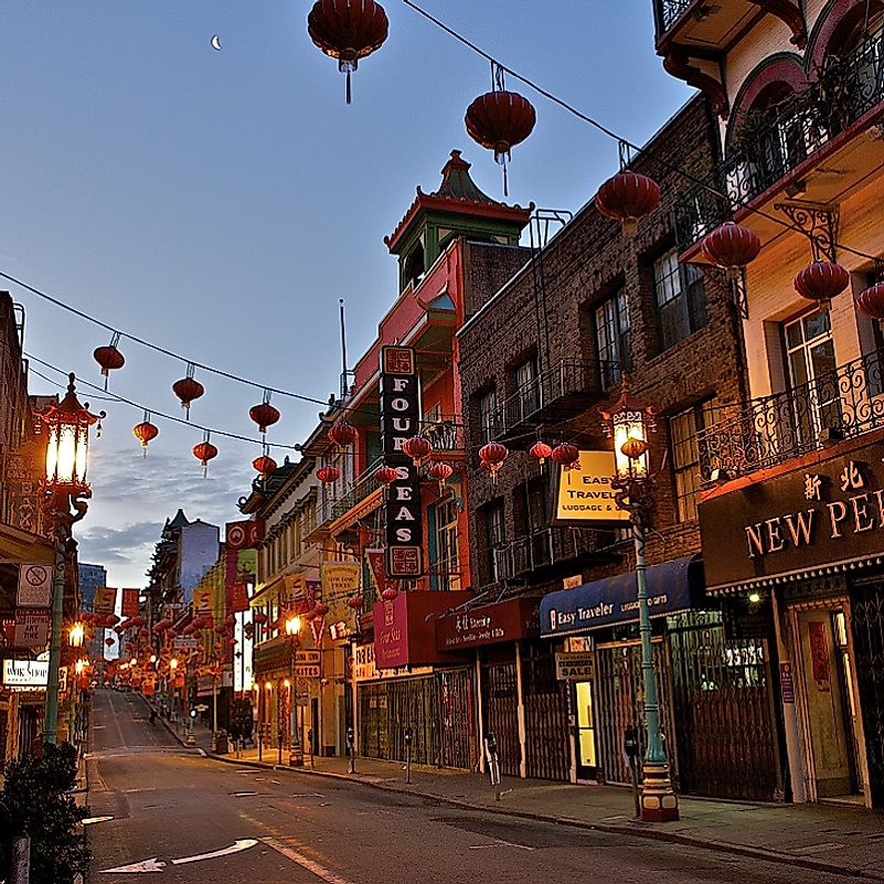 San Francisco's Chinatown has been an Asian American cultural hub since before the American Civil War.