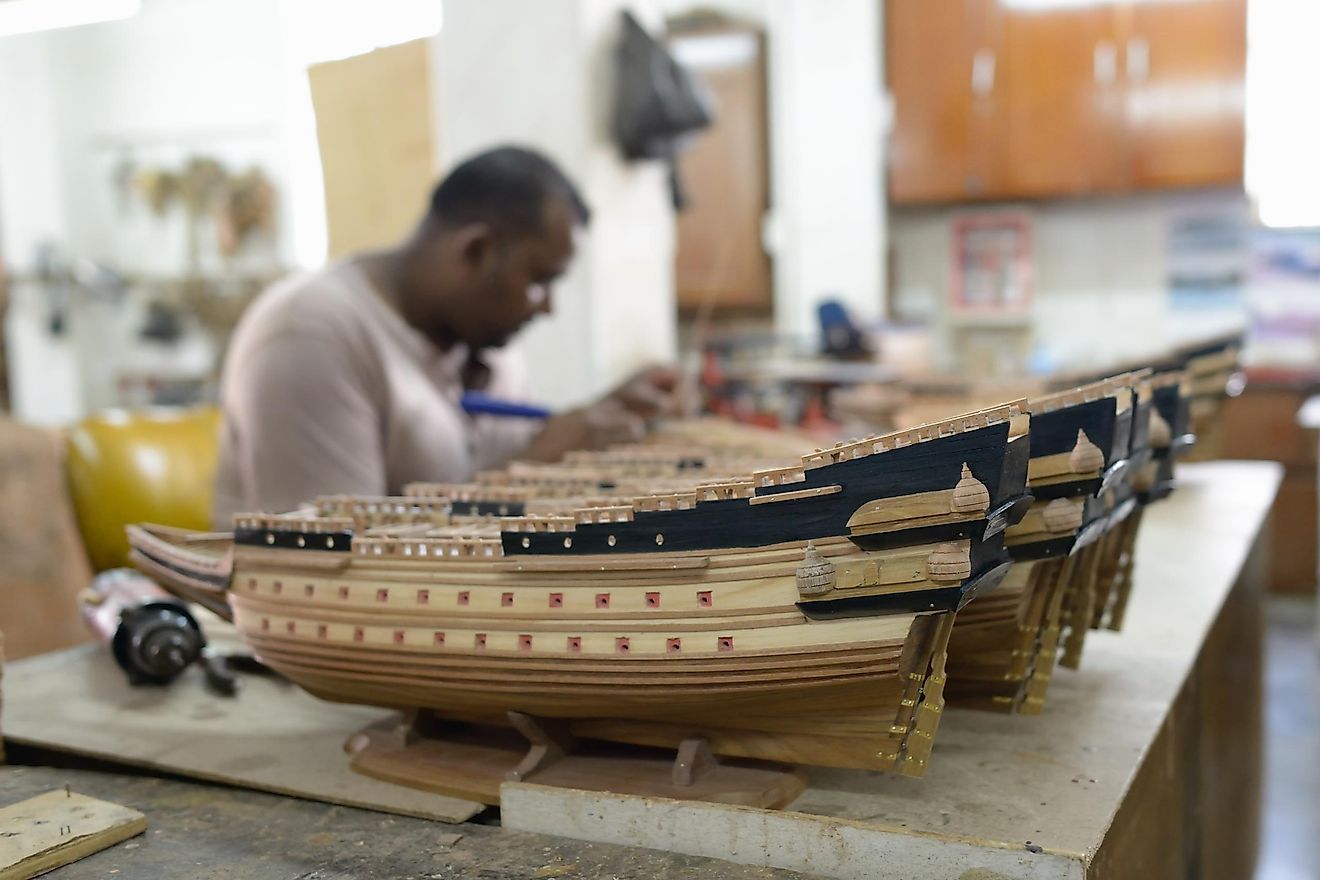Ship modelling is a popular craft in Mauritius. Image credit: Oleg Znamenskiy/Shutterstock.com