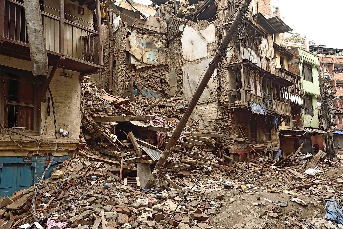 Earthquakes ravage cities, often causing extensive damage. 