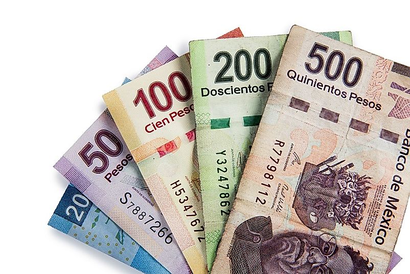 The value of the Mexican peso has been erratic at times in recent years due to changes in the country's debt status.