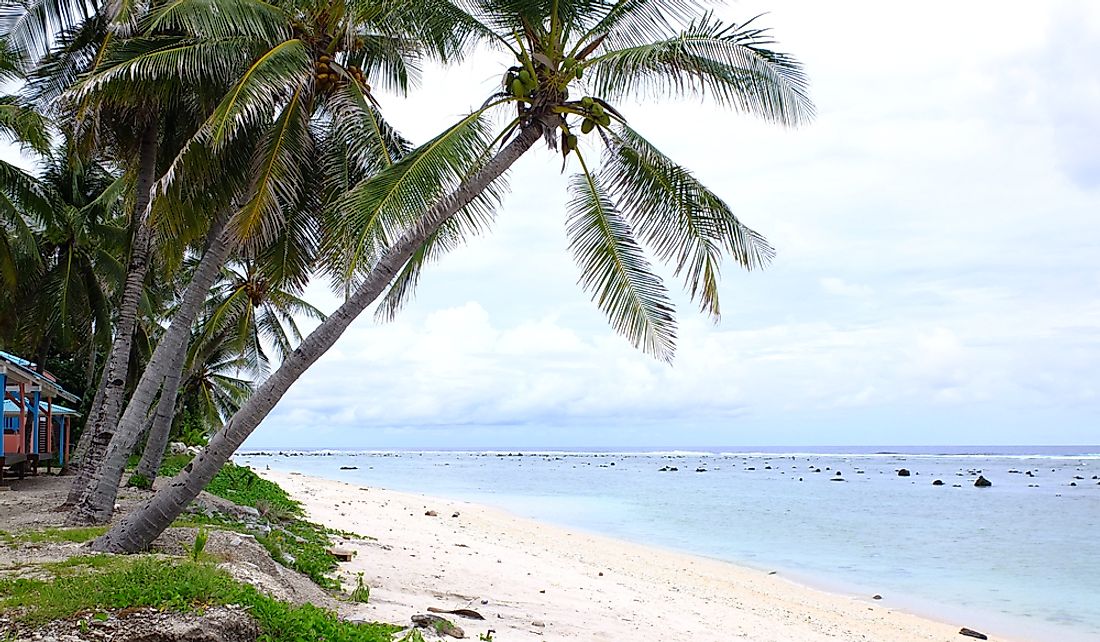 Coconut trees and beautiful natural landscapes are common sights in Nauru.
