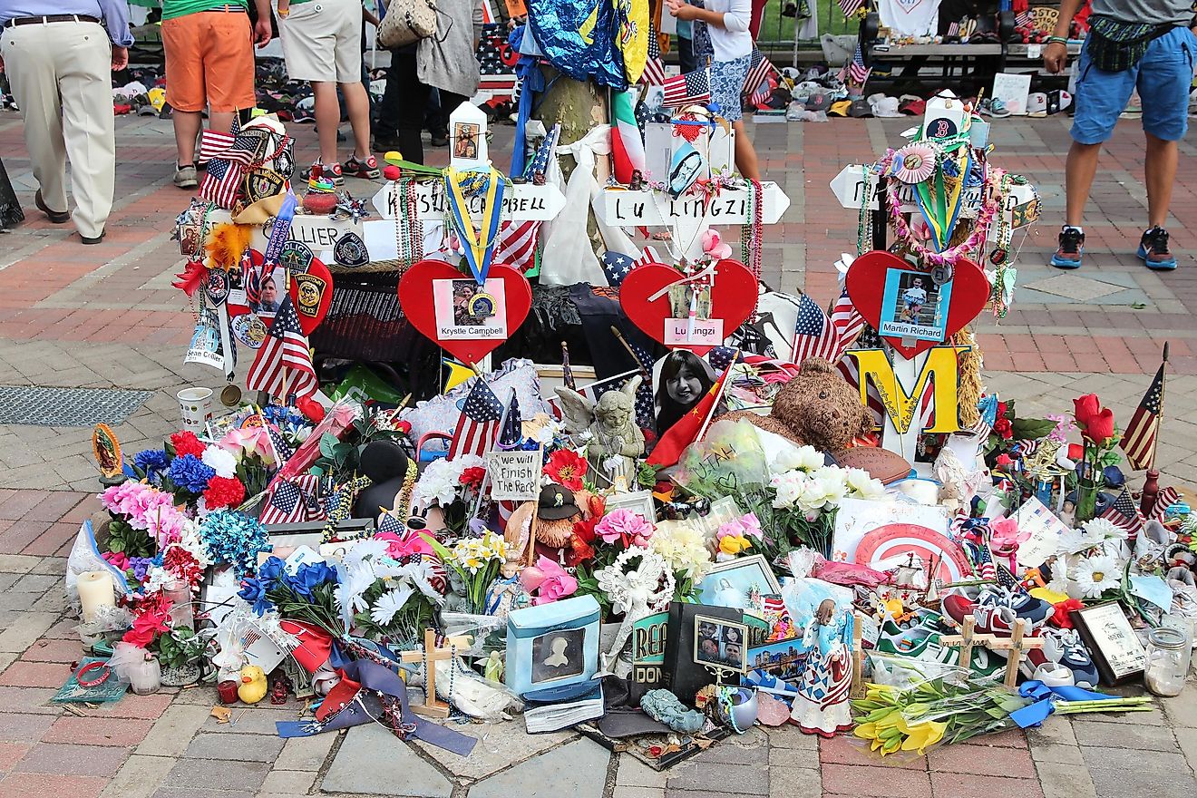 Memorial for bombing victims in Boston. Image credit: Tupungato / Shutterstock.com