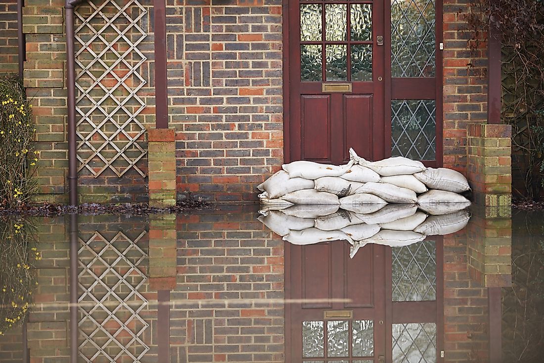 Flooding occurs in the United Kingdom and can sometimes be dangerous. 