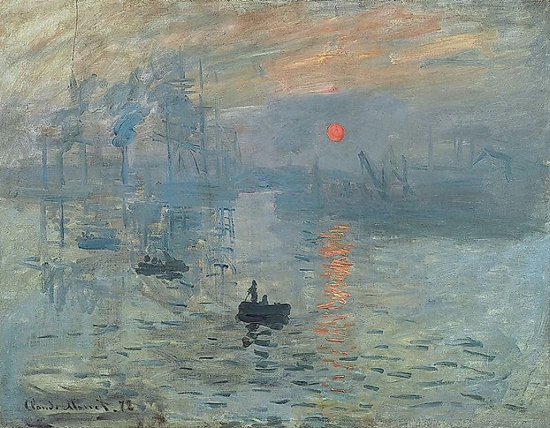 Claude Monet's 1872 painting "Impression, Soleil Levant" lent its name to the Impressionist Art Movement.