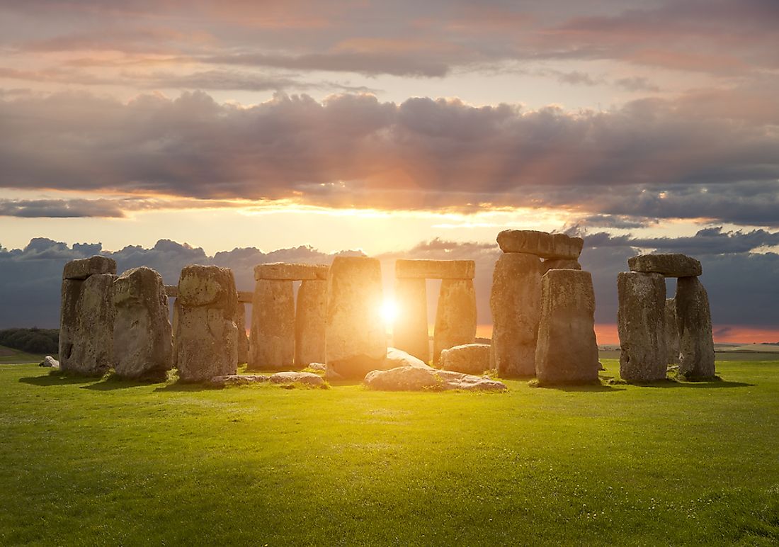 The celebration of summer solstice at Stonehenge, England. 