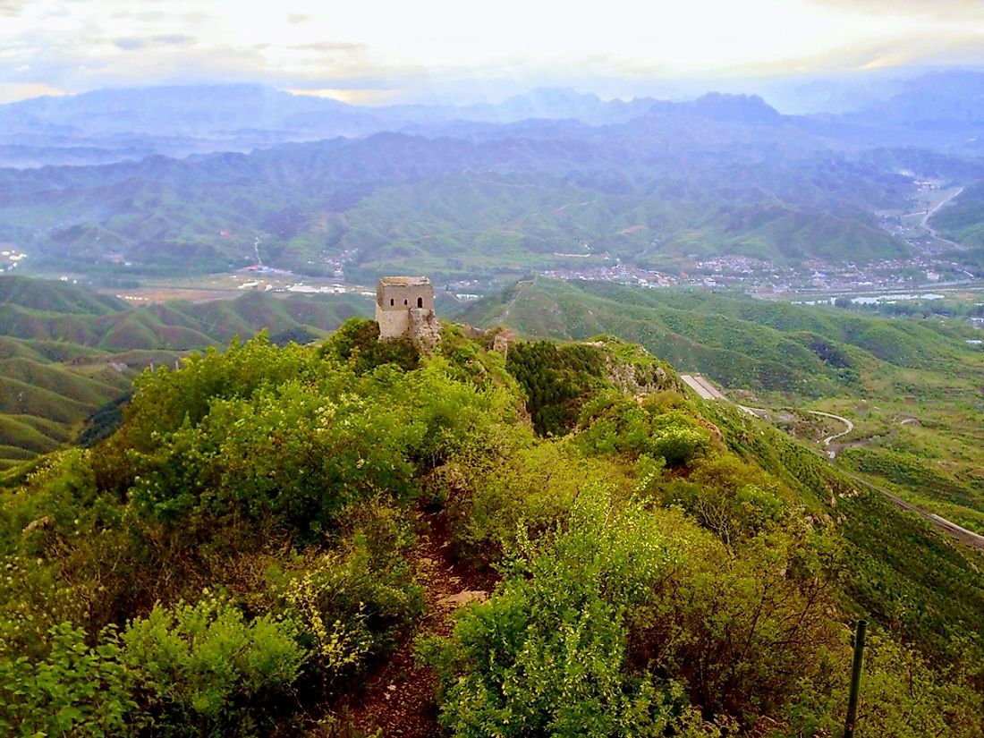 The views from the Great Wall at Gubeikou. 