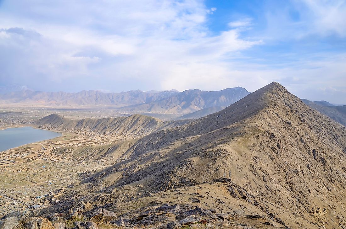 Mountains near Kabul, Afghanistan. 