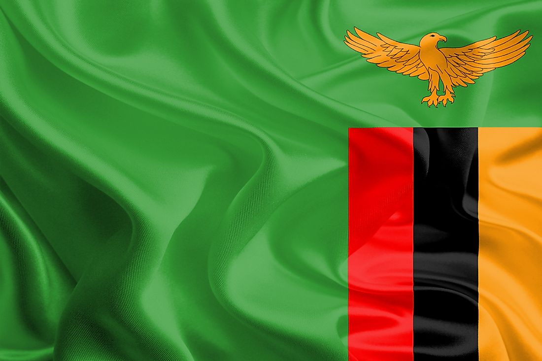 The official flag of Zambia. 