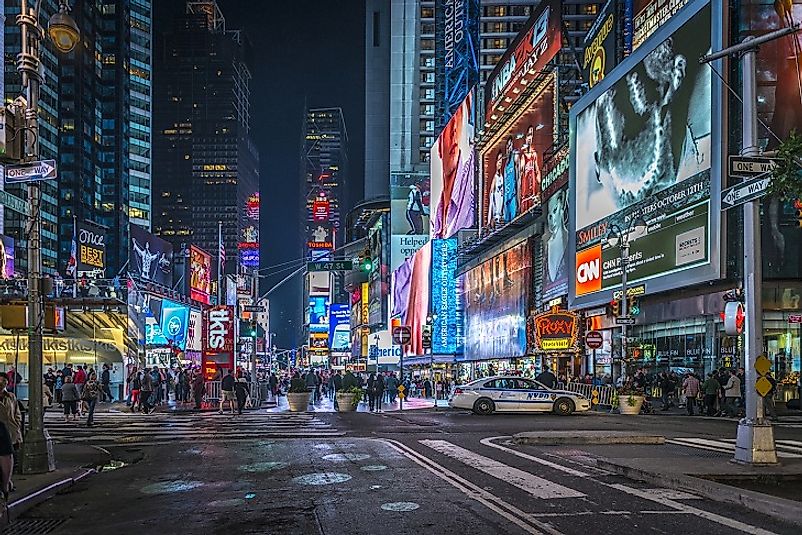 For those arriving into the U.S. via New York City, Manhattan's bustling Times Square is often one of the first sights they see.