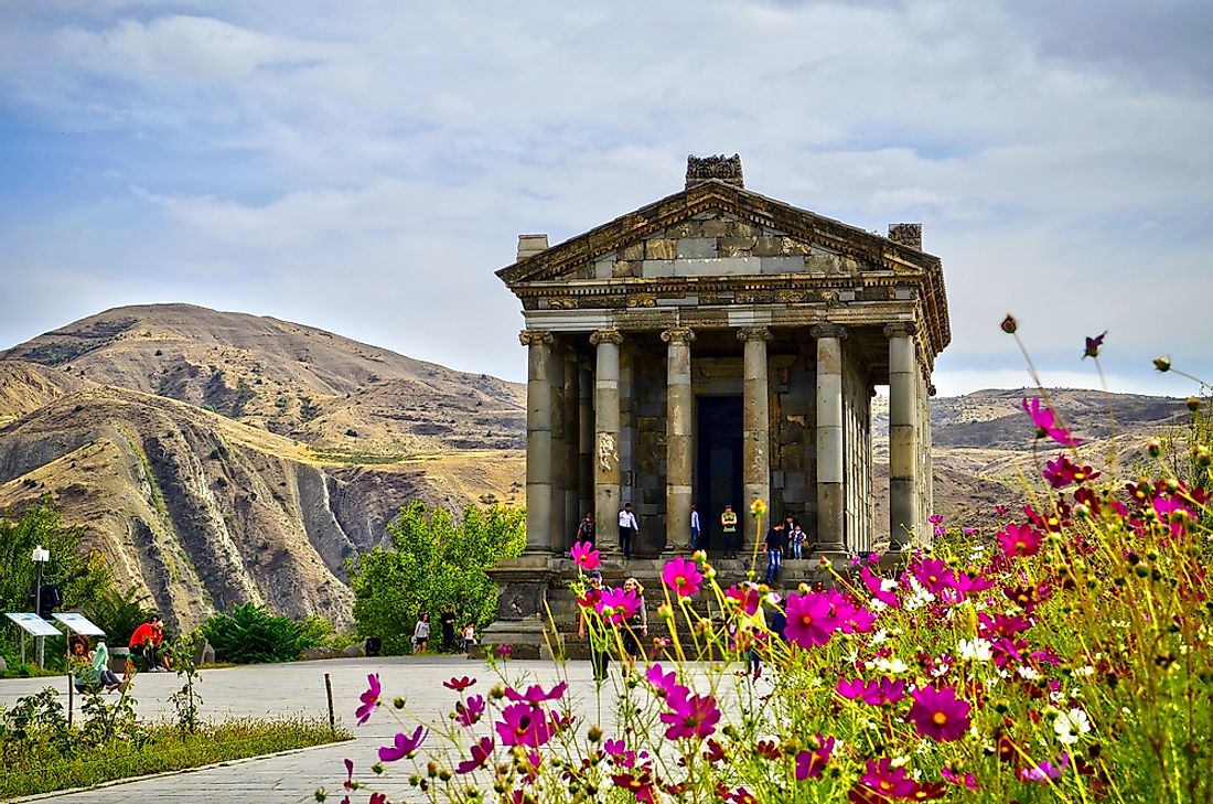 The Garni Pagan Temple in Armenia. 