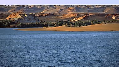 Ounianga Lakes Of The Sahara In Chad