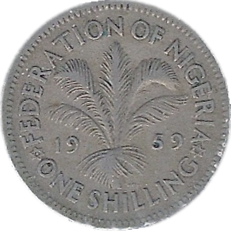 Nigerian pound 1 shilling Coin