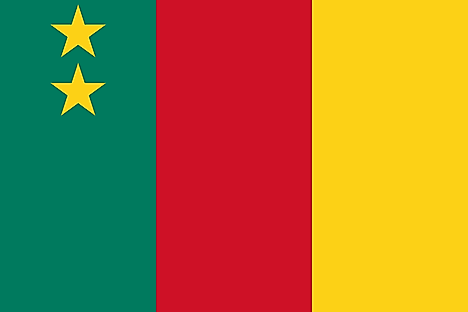 Flag of the Federal Rep. of Cameroon (1961–1975)