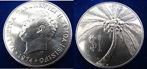 Samoa 1 Tala 1974 Coin